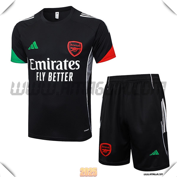 Kit Maglia Allenamento Arsenal Nero 2025 2026