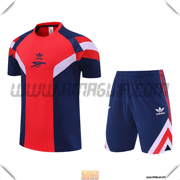 Kit Maglia Allenamento Arsenal Rosso/Blu/Bianco 2025 2026