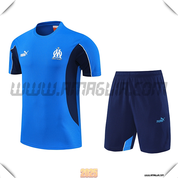 Kit Maglia Allenamento Marsiglia Blu 2025 2026 -02