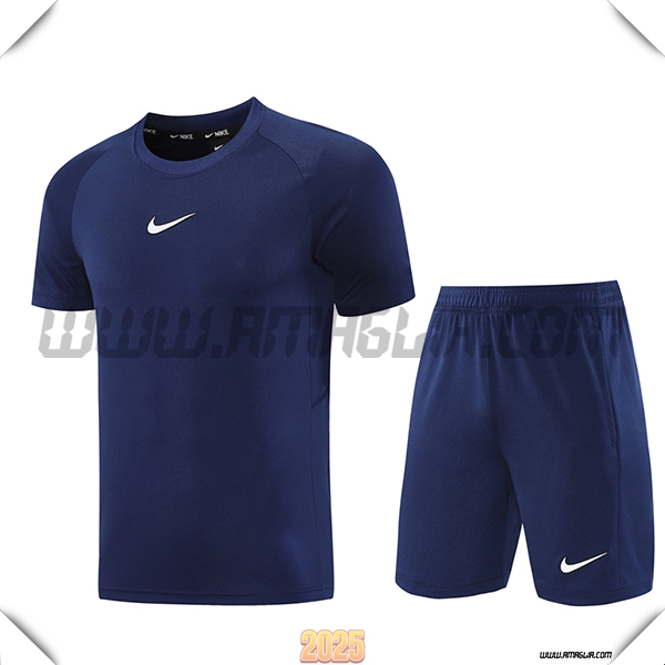 Kit Maglia Allenamento Nike Blu Reale 2025 2026 -02