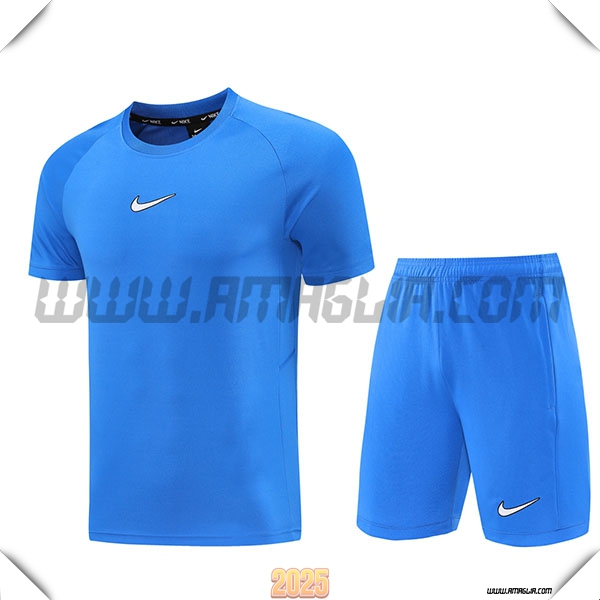 Kit Maglia Allenamento Nike Blu 2025 2026 -02