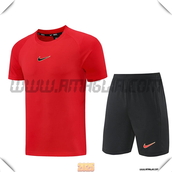 Kit Maglia Allenamento Nike Rosso 2025 2026