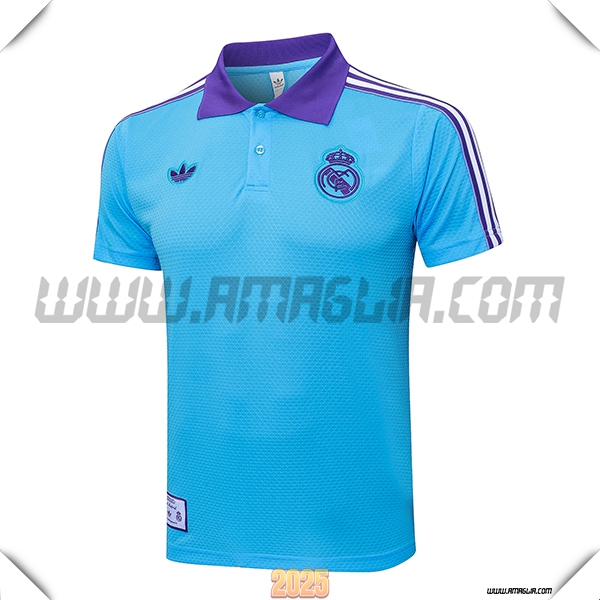 Maglia Polo Real Madrid Blu/viola 2025 2026