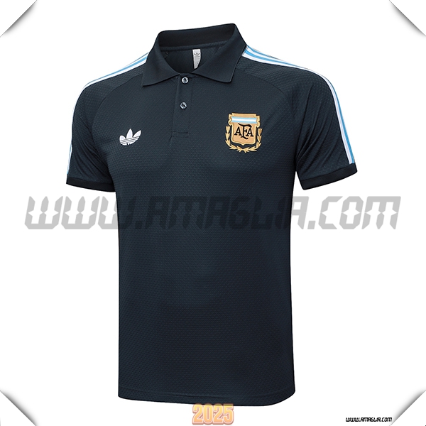 Maglia Polo Argentina Grigio Scuro 2025 2026