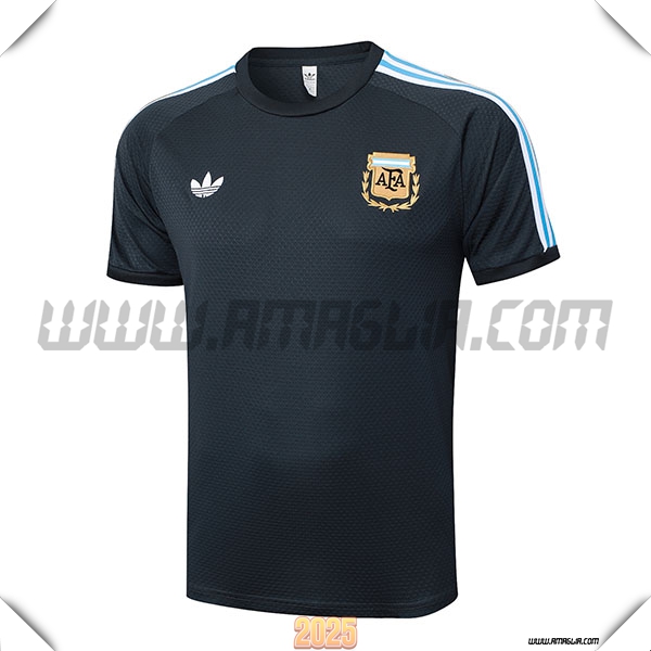 T Shirt Allenamento Argentina Grigio Scuro 2025 2026