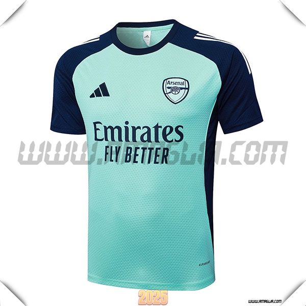 T Shirt Allenamento Arsenal Verde/Blu 2025 2026