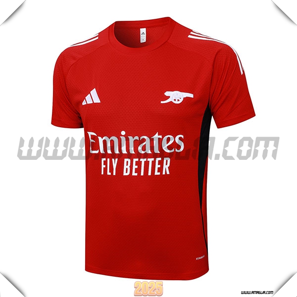 T Shirt Allenamento Arsenal Rosso/Bianco/Nero 2025 2026