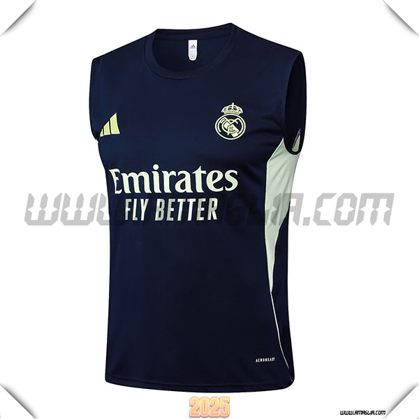 Canotta Allenamentos Real Madrid blu navy 2025 2026