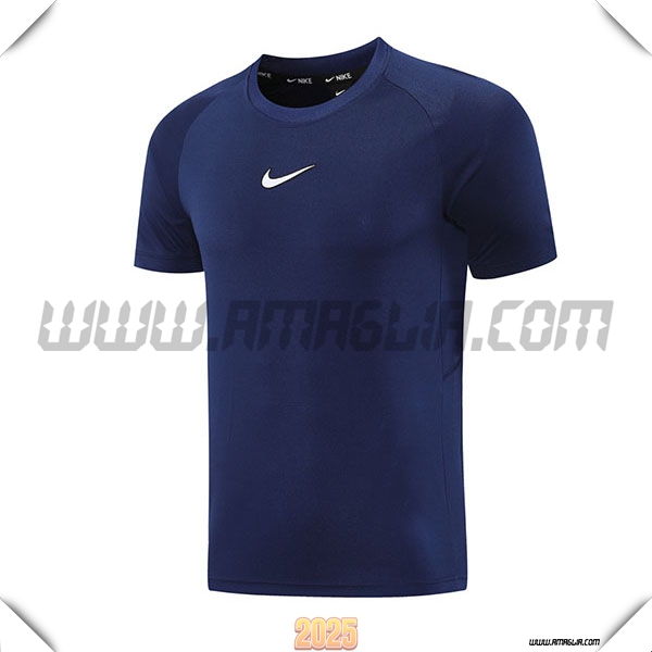 T Shirt Allenamento Nike Blu Reale 2025 2026 -02