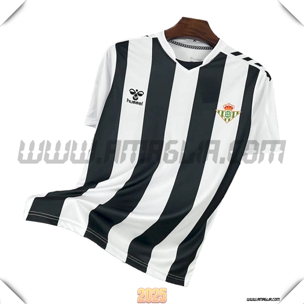 T Shirt Allenamento Real Betis Bianco/Nero 2025 2026