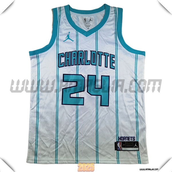 Maglia Charlotte Hornets (MILLER #24) 2025/26 Bianco/Blu