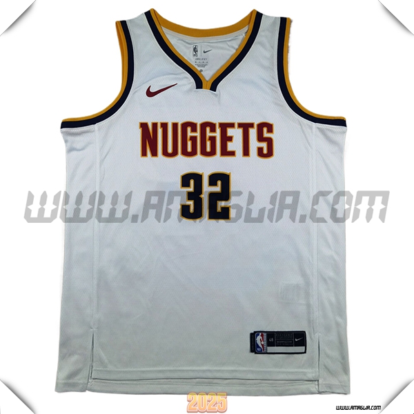 Maglia Denver Nuggets (GORDON #32) 2025/26 Bianco/Nero/Giallo