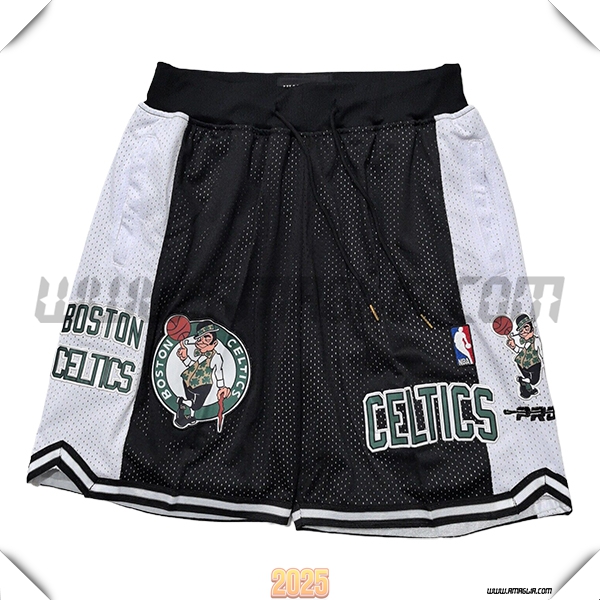 Pantaloncini NBA Boston Celtics 2025/26 Nero/Bianco