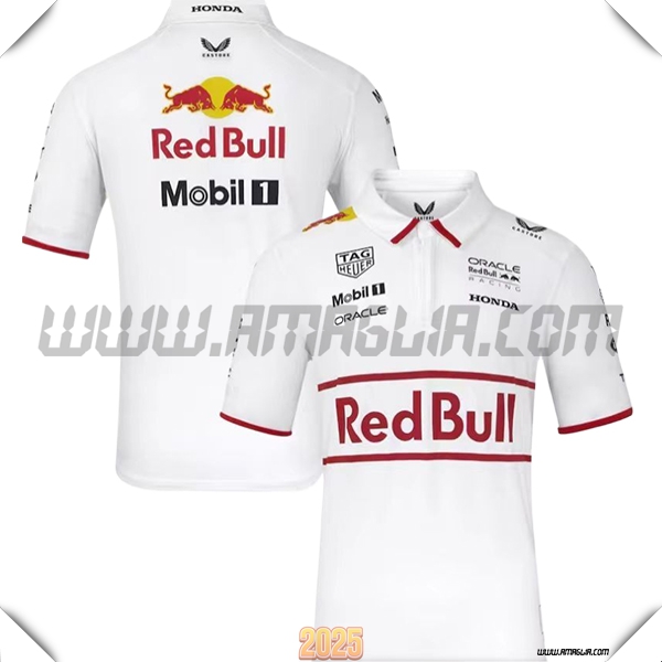 Polo RedBull Racing F1 Team Bianco/Rosso 2025