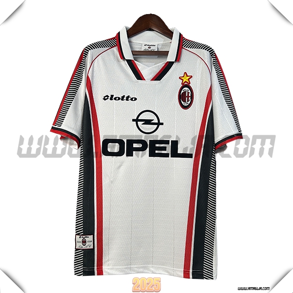 Seconda Maglia Retro AC Milan 1998/1999 Bianco/Nero