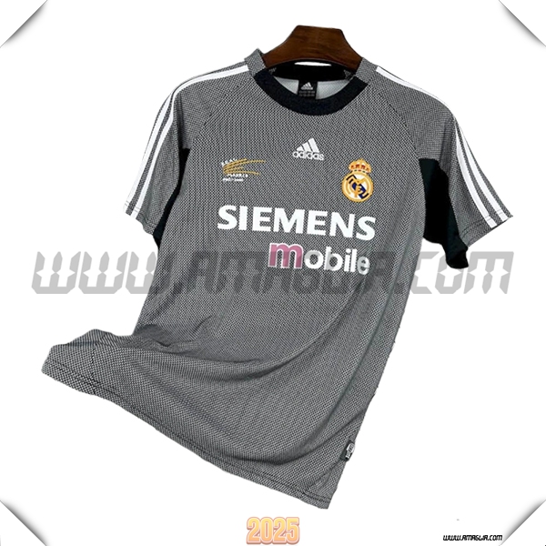 Maglia Retro Portiere Real Madrid 2002/2003 Gris/Nero