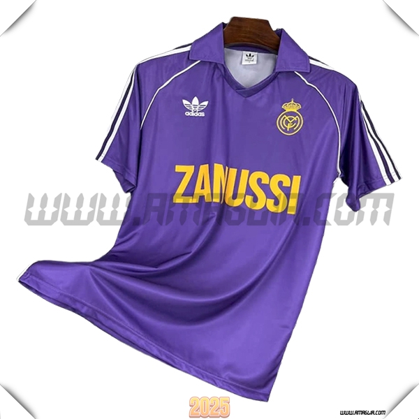 Terzo Maglia Retro Real Madrid 1984/1985 Viola/Bianco