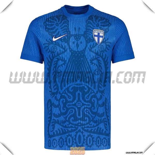 Nuovo Maglia Squadra Finlandia Seconda 2025 2026 Blu