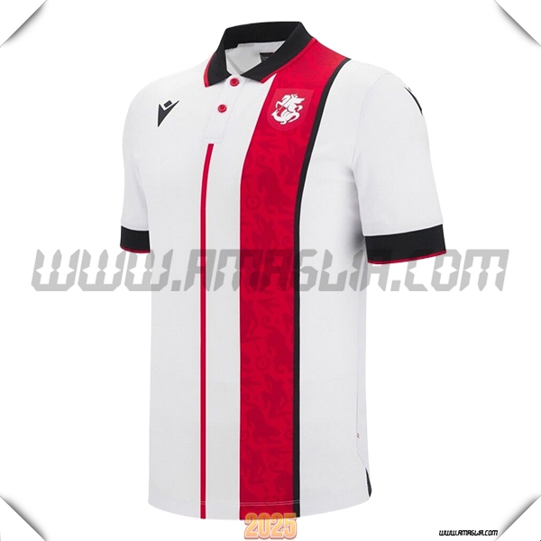 Nuovo Maglia Squadra Georgie Prima 2025 2026 Bianco/Rosso