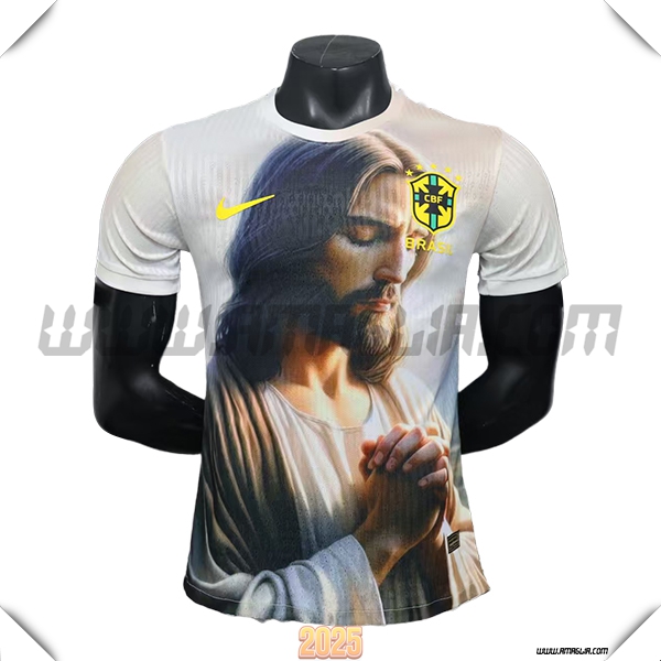 Maglia Squadra Brasile Edizione Speciale Bianco 2025 2026