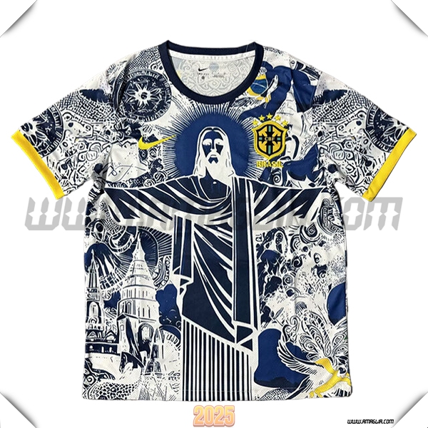 Maglia Squadra Brasile Edizione Speciale Bianco/Blu 2025 2026
