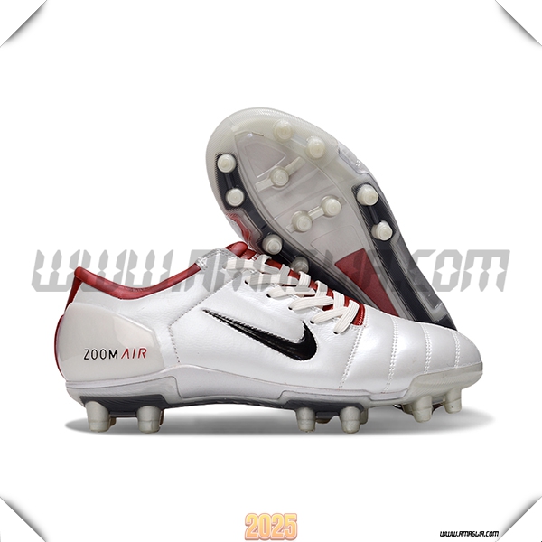 Nike Scarpe Da Calcio T90 FG Bianco/Rosso/Nero -02