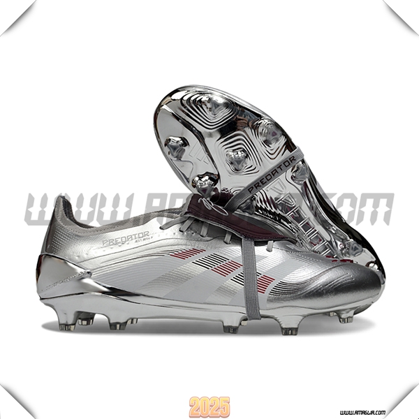 Adidas Scarpe Da Calcio 25 Predator Elite Tongue FG Grigio