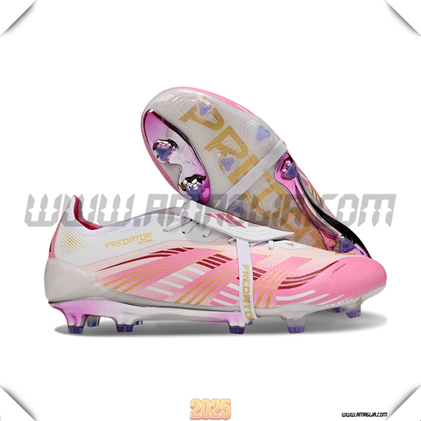 Adidas Scarpe Da Calcio 25 Predator Elite Tongue FG Rosa/Bianco