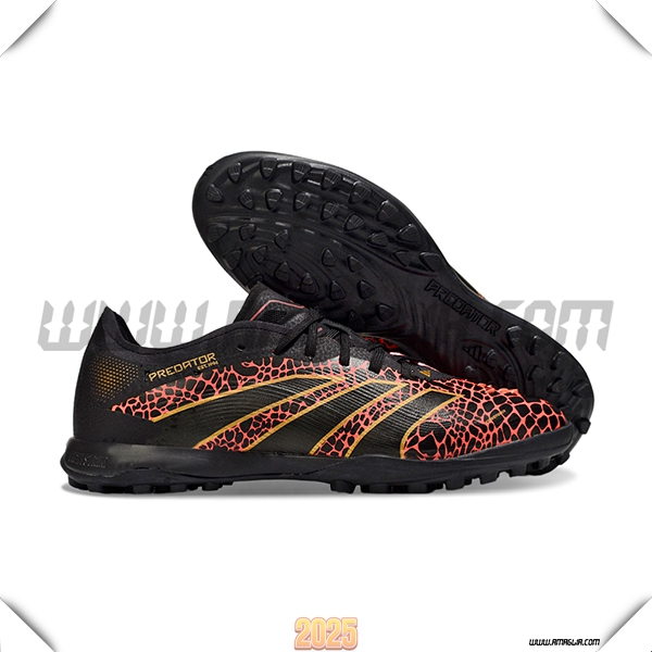 Adidas Scarpe Da Calcio PREDATOR 25 ELITE TF BOOTS Nero/Rosso/Giallo
