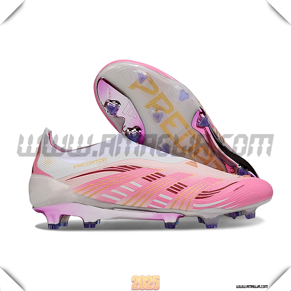 Adidas Scarpe Da Calcio 25 Predator Elite LL FG Rosa/Bianco