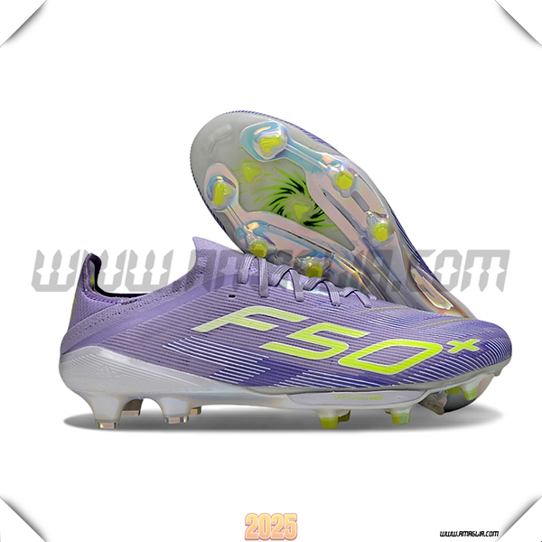 Adidas Scarpe Da Calcio F50+.1 FG viola/Verde -02