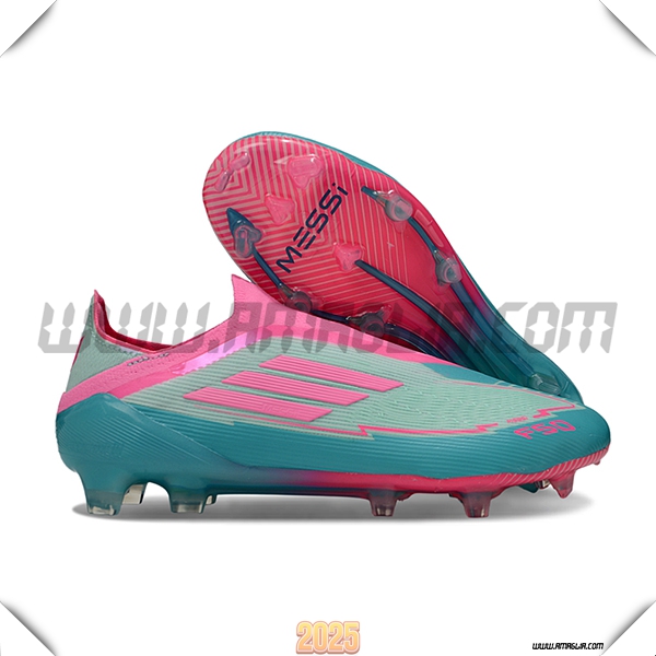 Adidas Scarpe Da Calcio F50 Elite Laceless FG Verde/Rosa