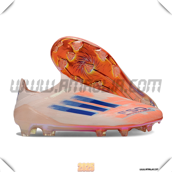Adidas Scarpe Da Calcio F50 Elite Laceless FG Arancia/Blu