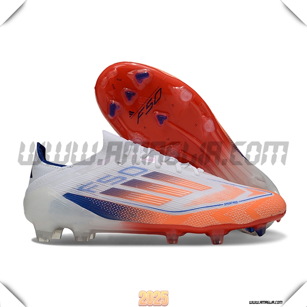 Adidas Scarpe Da Calcio F50 Elite FG Bianco/Arancia/Blu