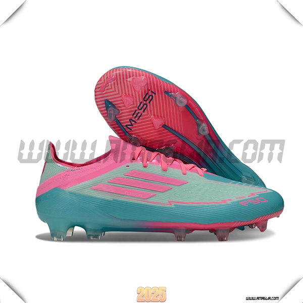 Adidas Scarpe Da Calcio F50 Elite FG Verde/Rosa -02