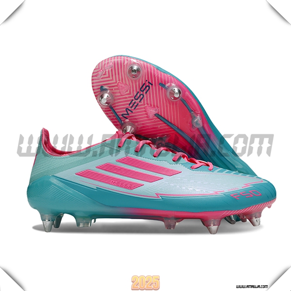 Adidas Scarpe Da Calcio F50 ELITE SG Verde/Rosa -03