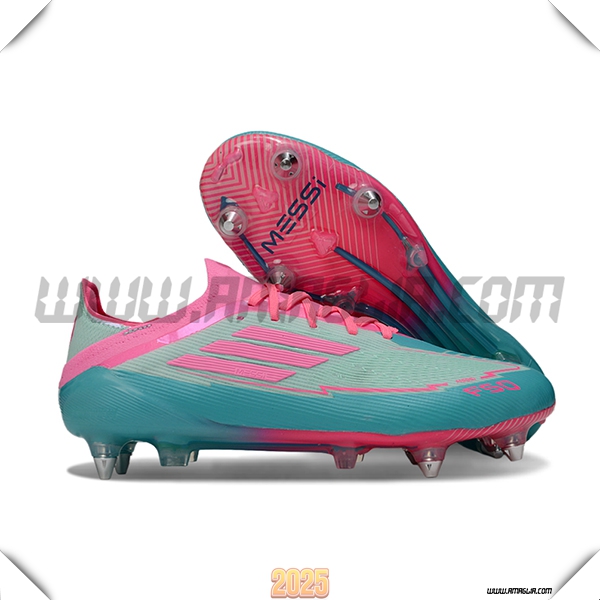 Adidas Scarpe Da Calcio F50 Elite SG Verde/Rosa -04