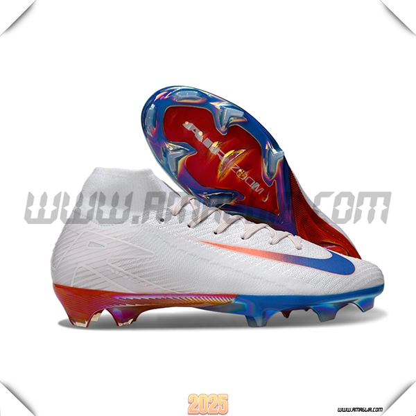 Nike Scarpe Da Calcio Air Zoom Mercurial Superfly IIX Elite FG Bianco/Rosso/Blu