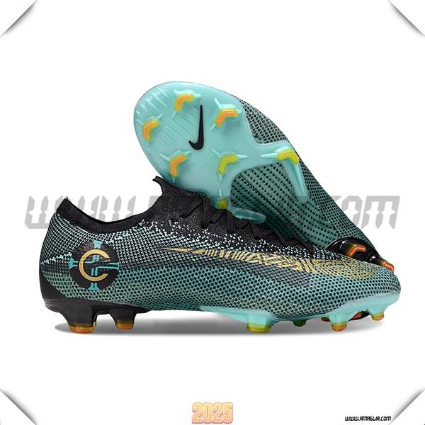 Nike Scarpe Da Calcio Mercurial Vapor XII Elite FG Verde/Nero/Giallo