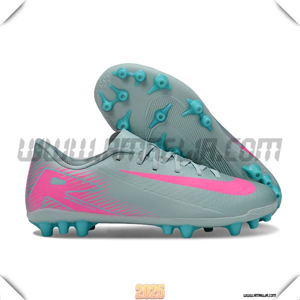 Nike Scarpe Da Calcio AIR ZOOM MERCURIAL VAPOR XVI ACADEMY X MBAPPE AG Verde/Rosa -02