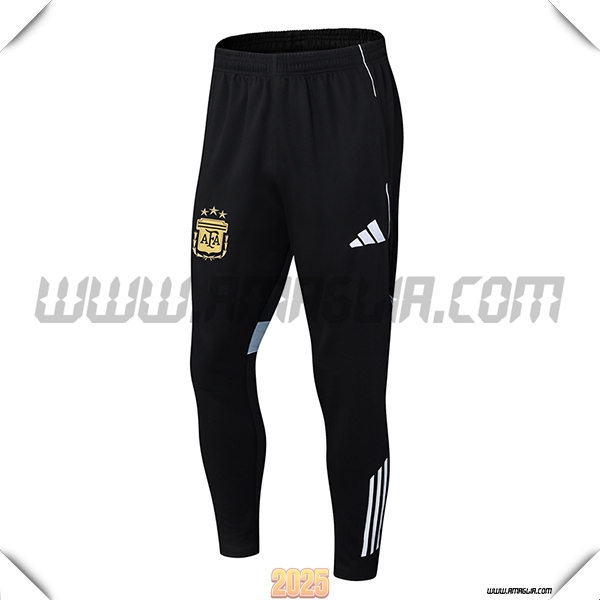 Pantaloni Da Allenamento Argentina Nero/Grigio 2025 2026