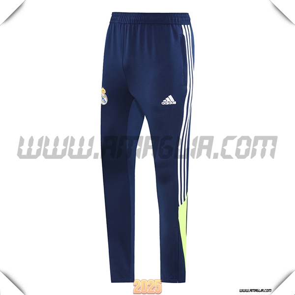 Pantaloni Da Allenamento Real Madrid Blu/Bianco/Verde 2025 2026