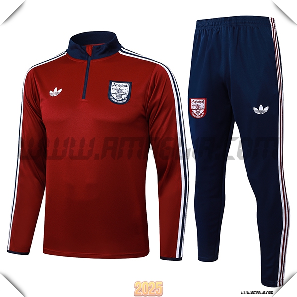 Tuta Calcio Arsenal Rosso/Blu/Bianco 2025 2026