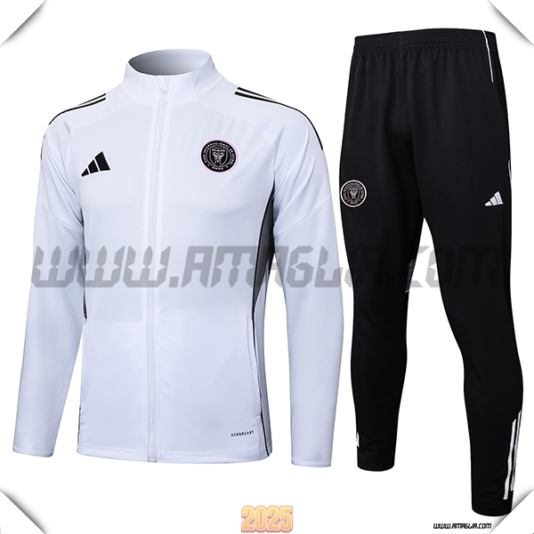 Tuta Calcio Giacca Inter Miami CF Bianco/Nero 2025 2026