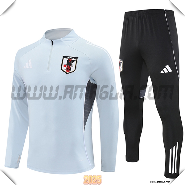 Tuta Calcio Giappone Grigio Chiaro 2025 2026
