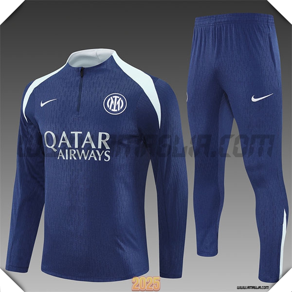 Tuta Calcio Inter Milan Bambino Blu/Grigio 2025 2026