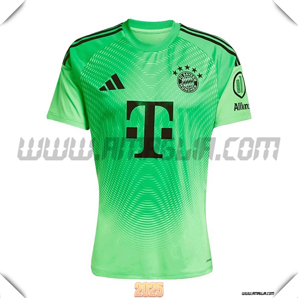 Maglia Calcio Portiere Bayern Monaco 2025 2026 Verde