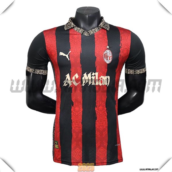 Maglia Calcio AC Milan Edizione Speciale Rosso/Nero 2025 2026