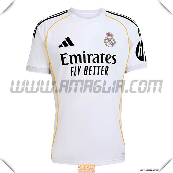 Nuovo Maglia da Real Madrid Prima 2025 2026 Bianco