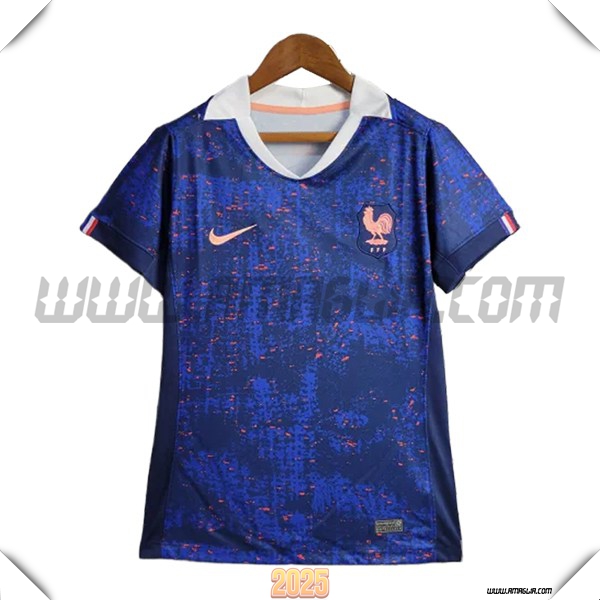 Prima Maglia Calcio Francia Donne 2025 2026 Blu